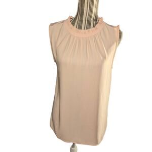 NWT LOFT Light peach  sleeveless blouse